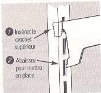 GE SIDE-BY-SIDE REFRIRATOR 20 - Changement d'emplacement des clayettes - 2