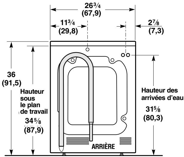 GE WCXH208 - Dimensions d'ébauchage - 2