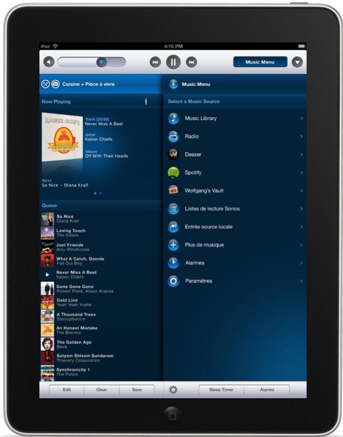 SONOS CONTROLLER - Fonctions clés - 2