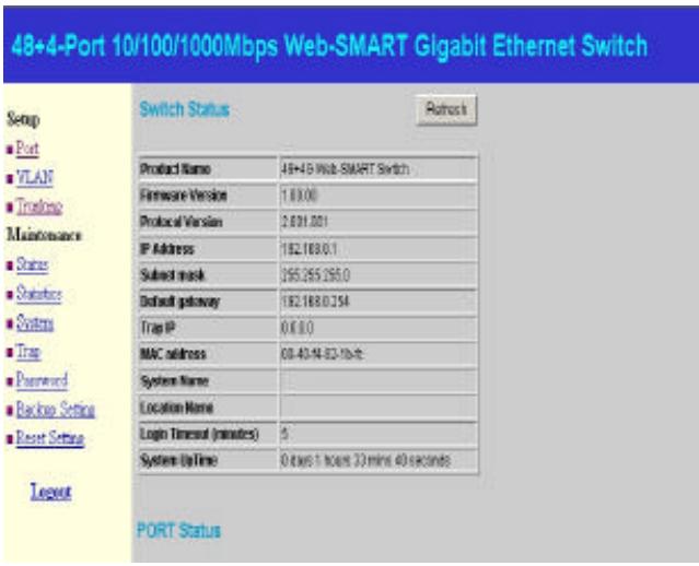 COMET LABS GSM448R - Configuration du switch - 1