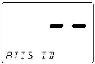 RADIOLA JMC RT-2500 - To confirm the ATIS ID - 2