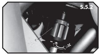 BENELLI R160 - Dispositif de réglage hydraulique de freinage de la compression de la suspension arrière. - 2