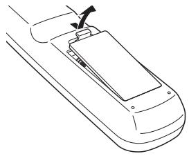 LOGICOM-SANYO PLV-Z3000 - Installation des piles de la télécommande - 1