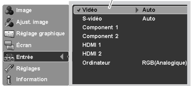 LOGICOM-SANYO PLV-Z3000 - Utilisation du menu à l'écran - 4