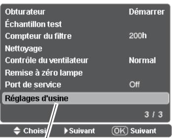 LOGICOM-SANYO PLV-Z3000 - Réglages d'usine - 2