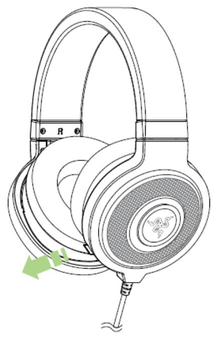 RAZER CASQUE GAMING KRAKEN PRO VERT - USING THE RETRACTABLE MICROPHONE - 1