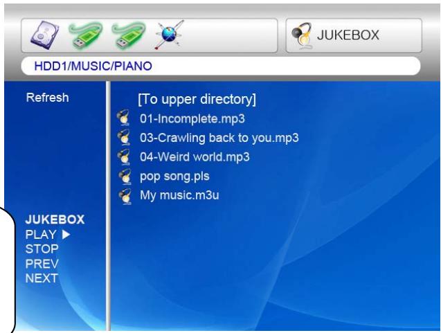 CIBOX WIRELESS CINE BOX HD - Changement de mode de lecture de la musique - 2