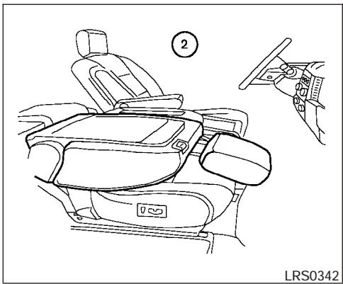 INFINITI IWZW - Basculement du dossier du siège du passager avant - 1