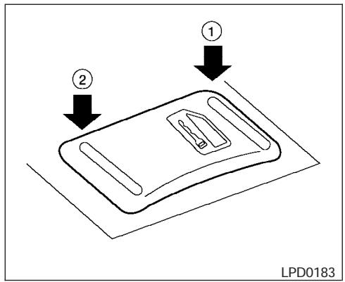 INFINITI IWZW - Verrouillage de l'intérieur   VERROUILLAGE AU MOYEN DE LA COMMANDE DE VERROUILLAGE INTÉRIÉURE - 1