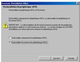 OLITEC SX 200 - Déinstallation des pilotes USB pour PC - 1