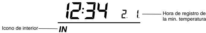 LA CROSS TECHNOLOGY WS-9080U-IT - VISUALIZATION DE LOS MINIMOS Y MAXIMOS REGISTROS EN INTERIORES: - 1