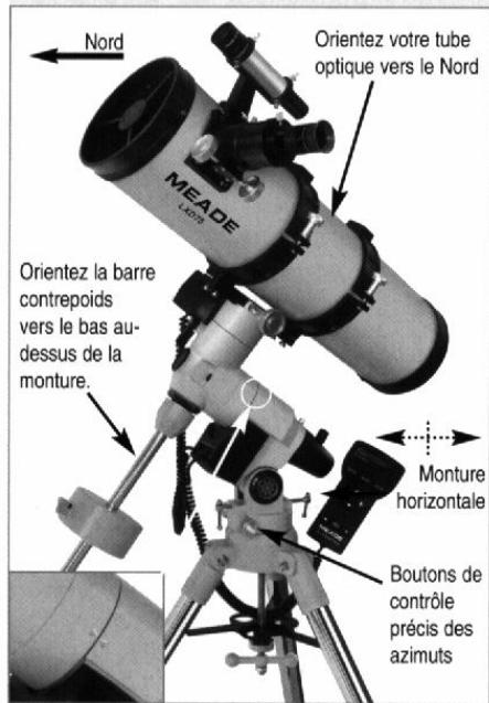 MEADE LXD75 - Vitesses de pivotement - 1