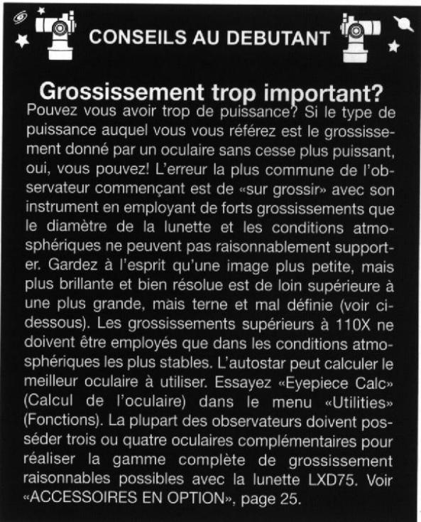 MEADE LXD75 - L'observation en bougeant le téléscope manuellement - 1