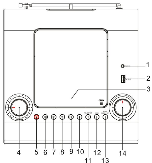 THOMSON RCD300U - COMPONENTES/BOTÖES - 1