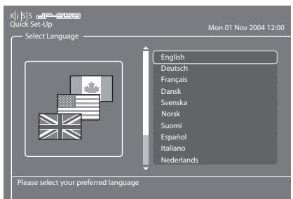 KISS DP-558 - Sélection de la TV - 1
