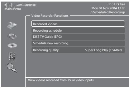KISS DP-558 - Accès au Guide TV KiSS (EPG) - 1