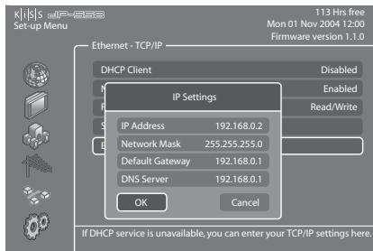 KISS DP-558 - Paramètres divers - 3