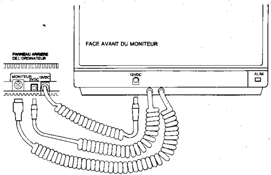 AMSTRAD CPC 6128 - Connexion de l'ordinateur à un moniteur - 1