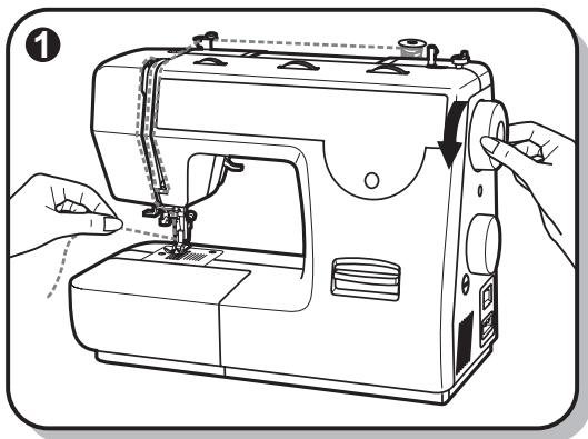 EURO-PRO 7130 Q - Tension du fil supérieur - 1