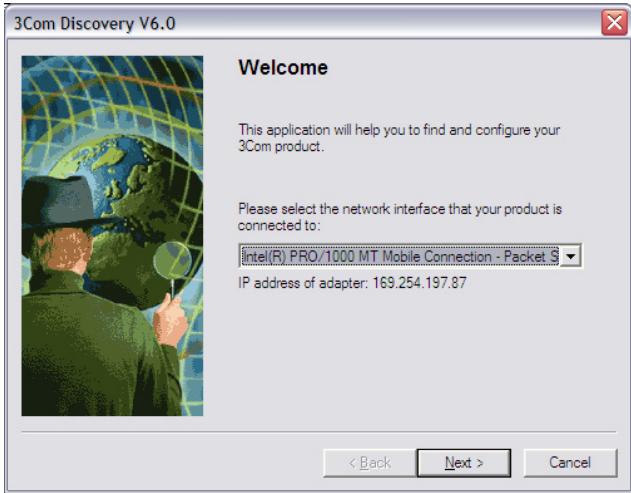 3COM BASELINE SWITCH 2226 PLUS - Running the Discovery Application - 1