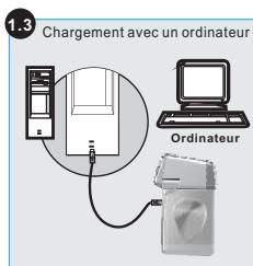 FERRANIA SD-V520 - Recharger la batterie avec l'adaptateur - 4