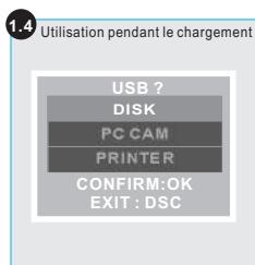 FERRANIA SD-V520 - Recharger la batterie avec l'adaptateur - 5