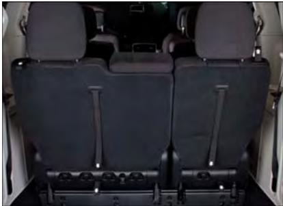 DODGE GRAND CARAVAN - Sièges de troisième rangée rabattables manuellement - 1
