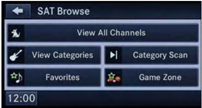 DODGE GRAND CARAVAN - Favoris de la radio satellite SiriusXM (Favoris du mode SATELLITE) - 1