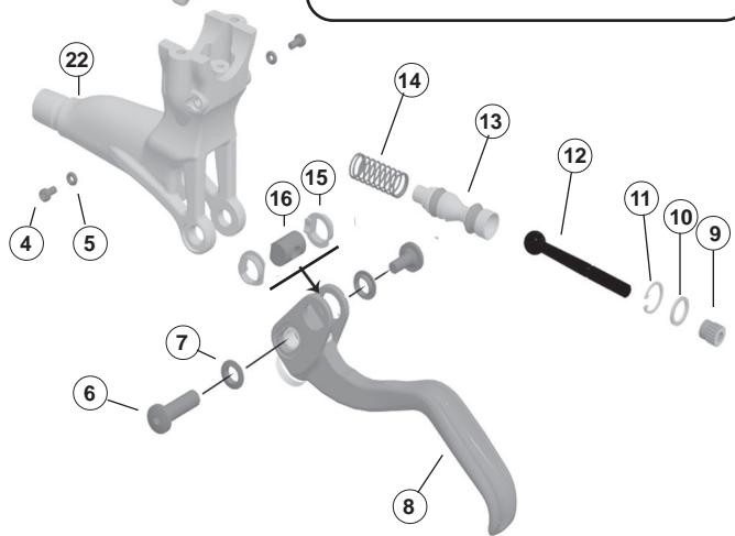 HAYES DISC BRAKES 45-18052ECMC REPAIR - Description pointe avant - 1