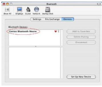 GENUIS MT900BT - Processus de paroi sous mac OS x 10.2.8 ou supérieur - 7