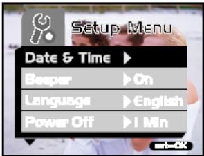 GENUIS P611 - Menu réglage - 1