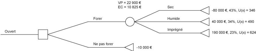 PALISADE PRECISIONTREE 5.5 - Décision de forer avec équivalents certains - 1