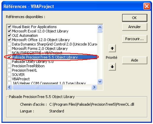 PALISADE PRECISIONTREE 5.5 - Création d'un arbre à calcul par macro VBA - 1