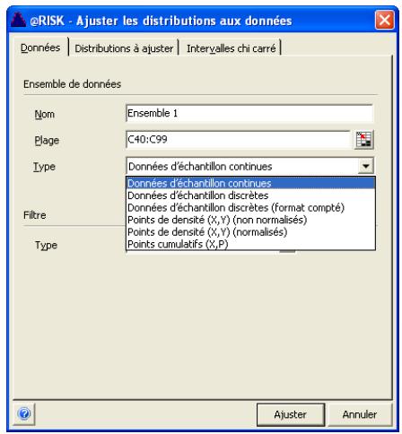 PALISADE RISK 5.5 - Définition des données en entrée - 1