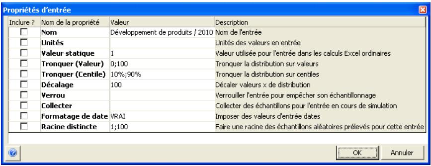 PALISADE RISK 5.5 - Propriétés   d'entrée dans la fenêtre graphique   Insérer une fonction - 1