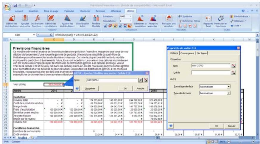 PALISADE RISK 5.5 - Propriétés de sortie - 1