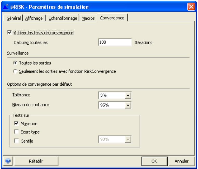 PALISADE RISK 5.5 - Paramètres de simulation - 4