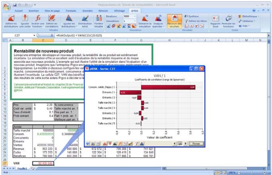 PALISADE RISK 5.5 - Graphiques tornades et scénarios - 2