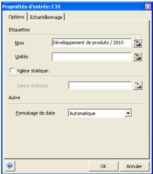 PALISADE RISK 5.5 - Proprietés d'entrée - 2
