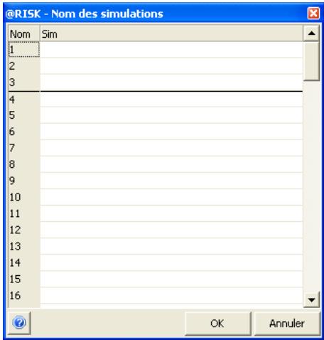 PALISADE RISK 5.5 - Simulations nommées - 1