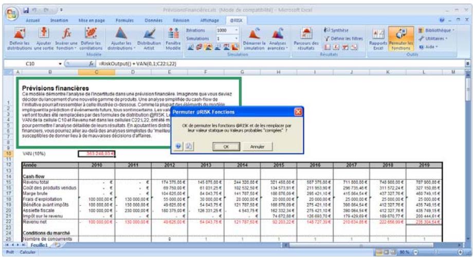 PALISADE RISK 5.5 - Permutation des fonctions @RISK - 1