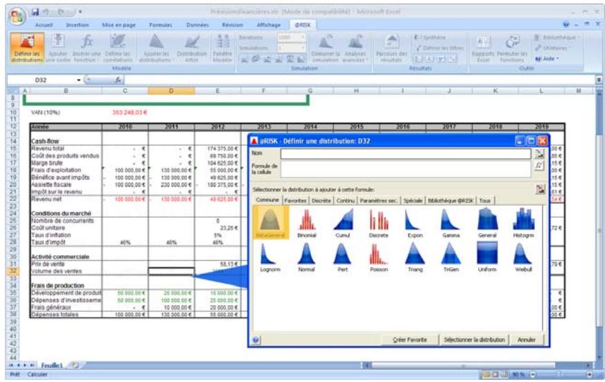 PALISADE RISK 5.5 - Palette des distributions - 1