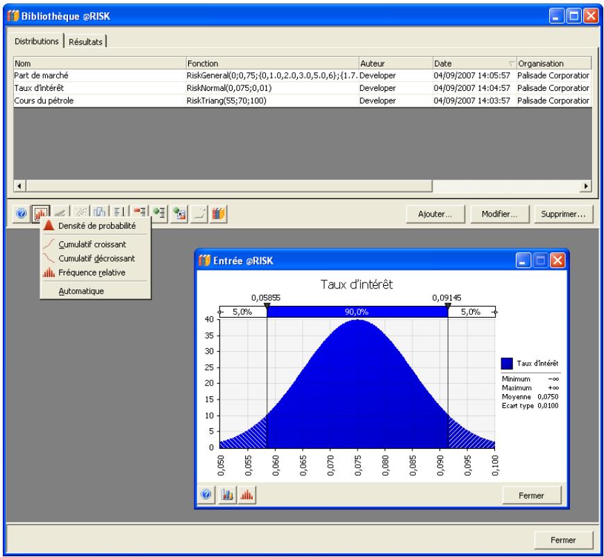 PALISADE RISK 5.5 - Représentation graphique d'une distribution - 1
