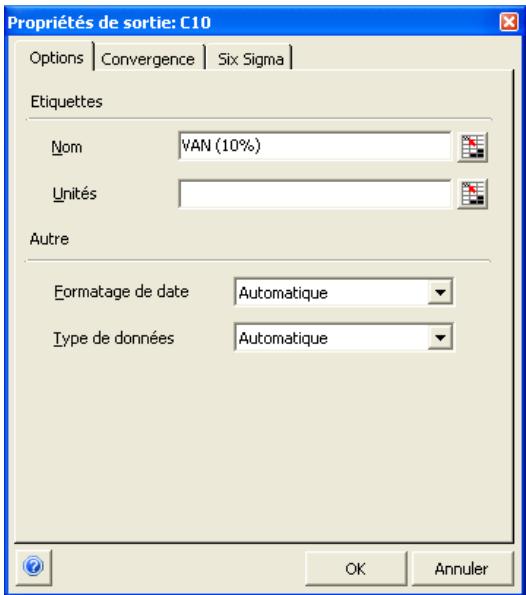 PALISADE RISK 5.5 - Propriétés de sortie - 2