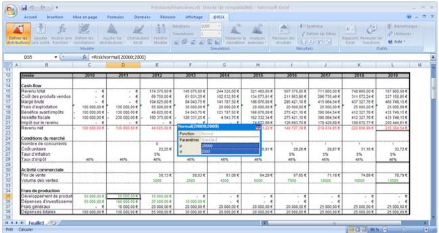 PALISADE RISK 5.5 - Icônes du volet des arguments de distribution - 1