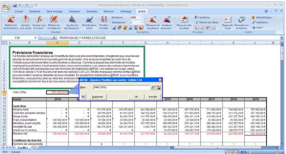 PALISADE RISK 5.5 - Sorties de simulation - 1