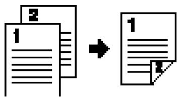 MURATEC MFX-2500 - Copies Recto/Verso de 2 documents à un côté - 1