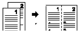 MURATEC MFX-2500 - Combiner   Vous pouvez copier 2, 4 ou 8 pages sur la même feuille. - 1