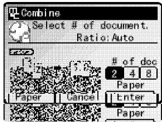 MURATEC MFX-2500 - Combiner   Vous pouvez copier 2, 4 ou 8 pages sur la même feuille. - 4