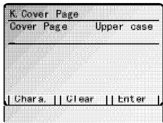 MURATEC MFX-2500 - Entrer le message de page couverture - 1